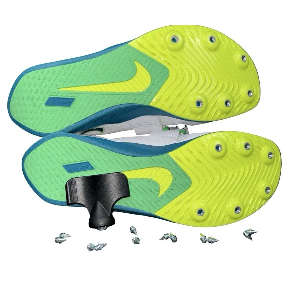 Nike Zoom Rival Mens 9.5 Track Field Jump Shoes Sneakers 12 Spikes & 1 Key New